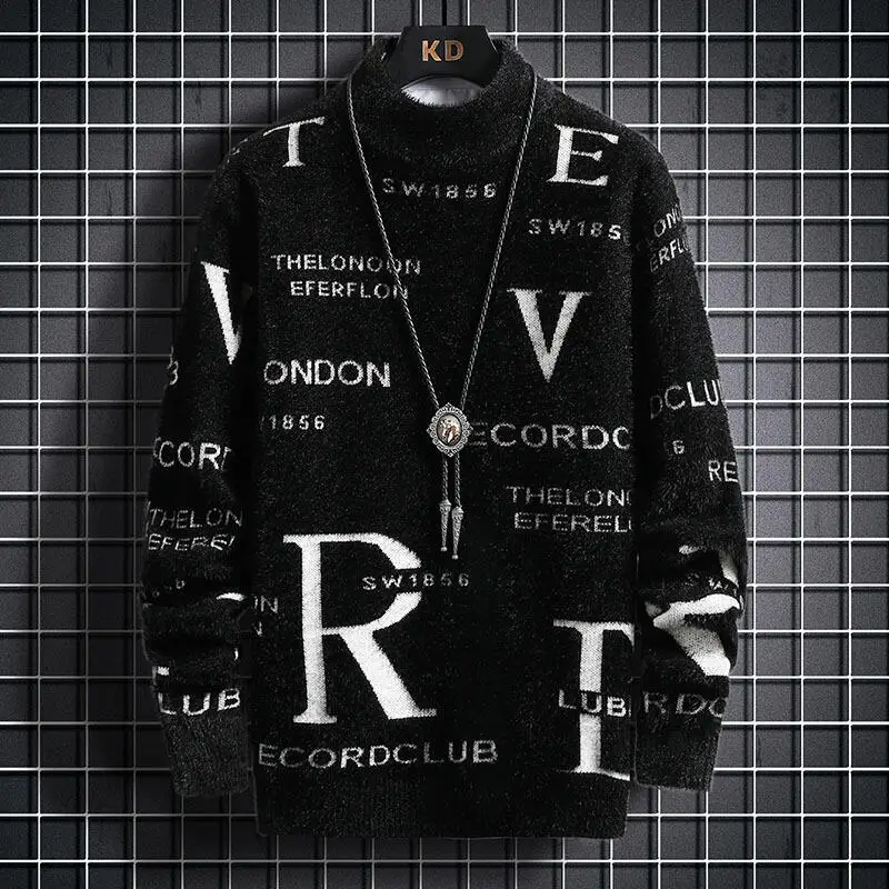 

Men's Clothing Men's Sweater Thermal Underwear Autumn Winter Casual Long Sleeves Youth Clothing Spin Off Pullover Knitwear New