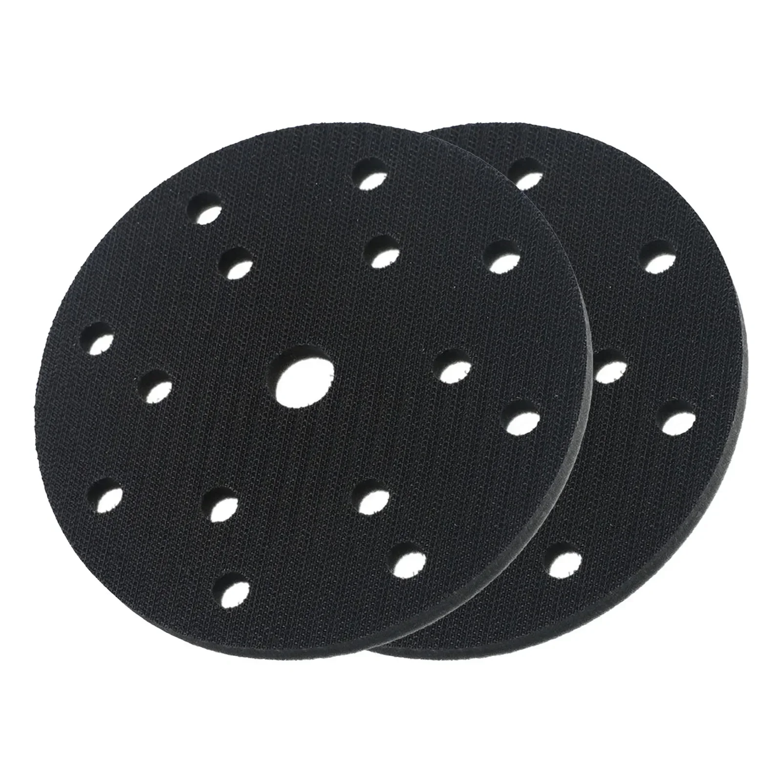 2Pcs 6inch 15 Holes Sponge Interface Pad HookLoop Sanding Disc Sander Abrasive Backing Pad For Sander Polisher