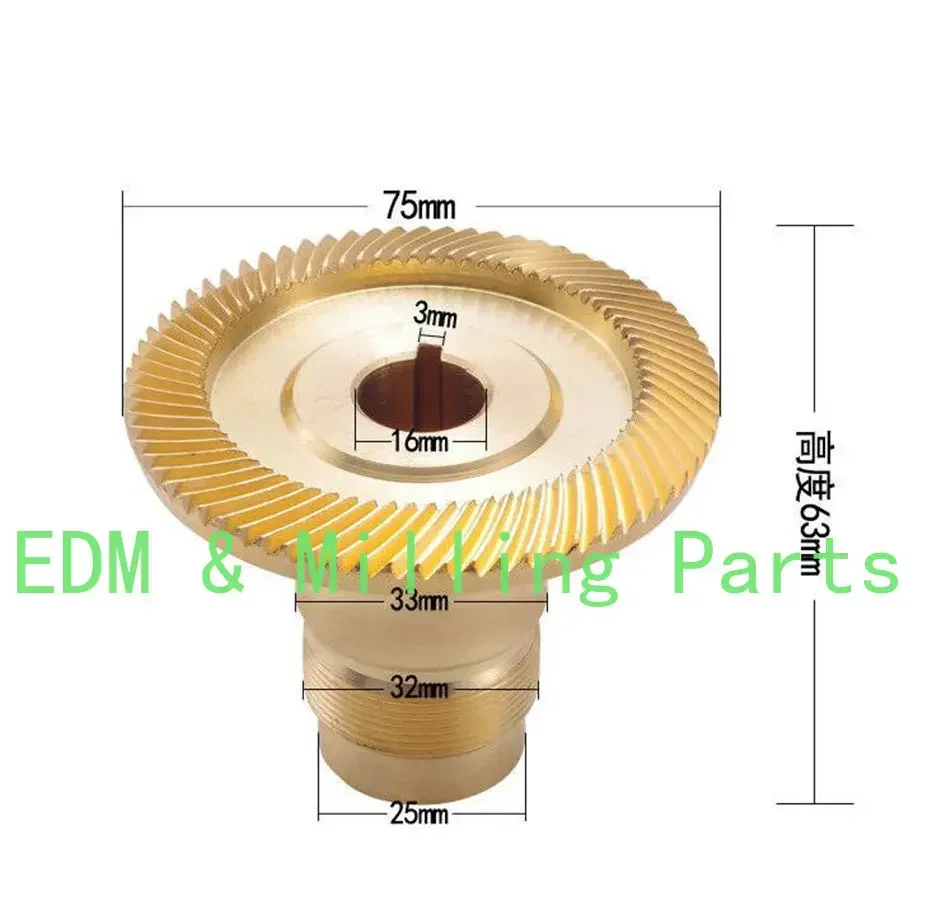 Milling Machine Servo Power Feed Brass CNC Mill Straight Gear For Bridgeport Mill Part