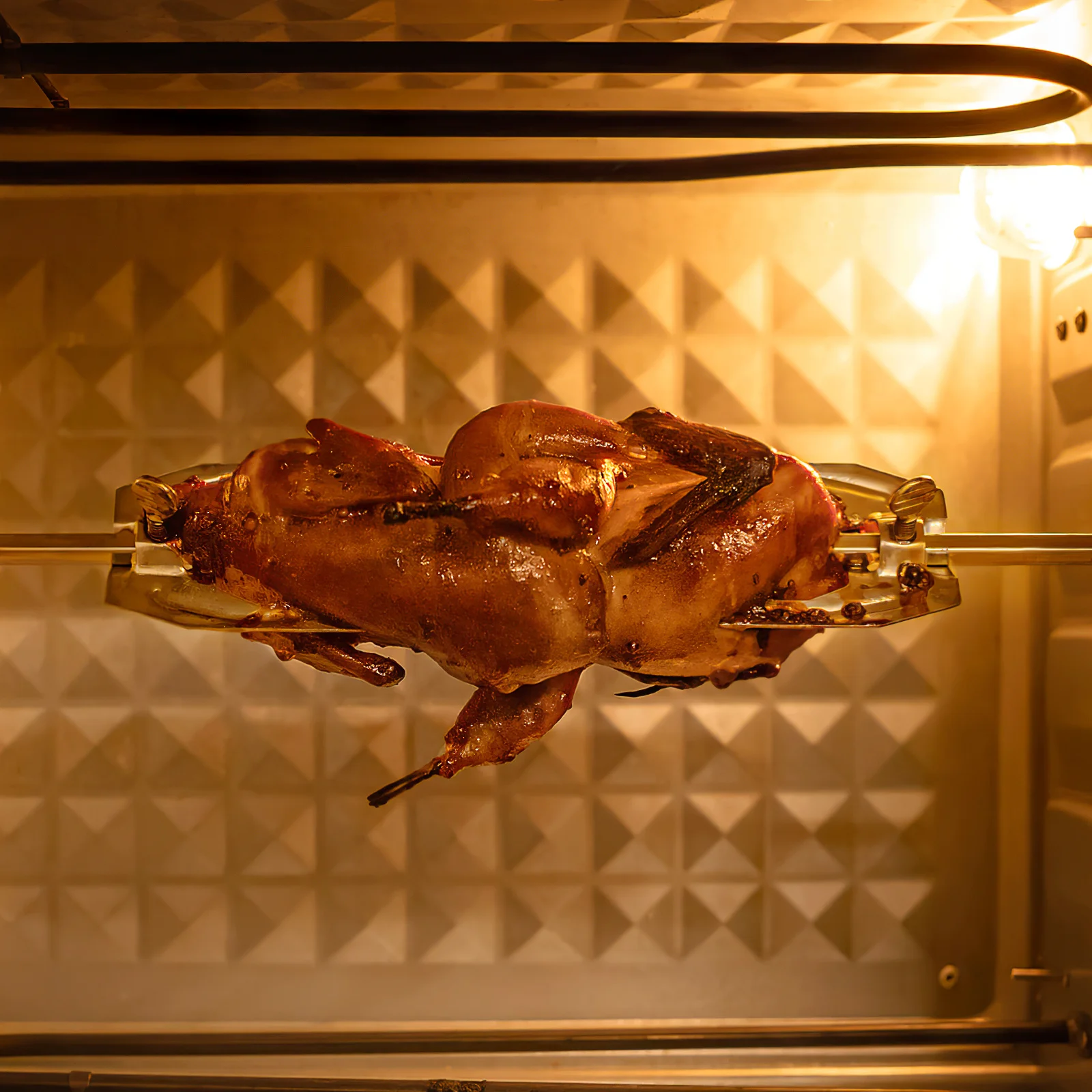 

1pcs Stainless Steel Rotisserie Fork Air Fryer Roast Chicken Bbq Grill Tool Non-Stick Kitchen Utensil For Oven Fish Pork