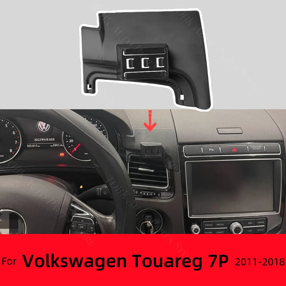 Ladestation für Volkswagen VW Touareg 7P 2011-2018 2016 2017 Auto-Handyhalterung Spezielle Fixierhalterung Basis Zubehör
