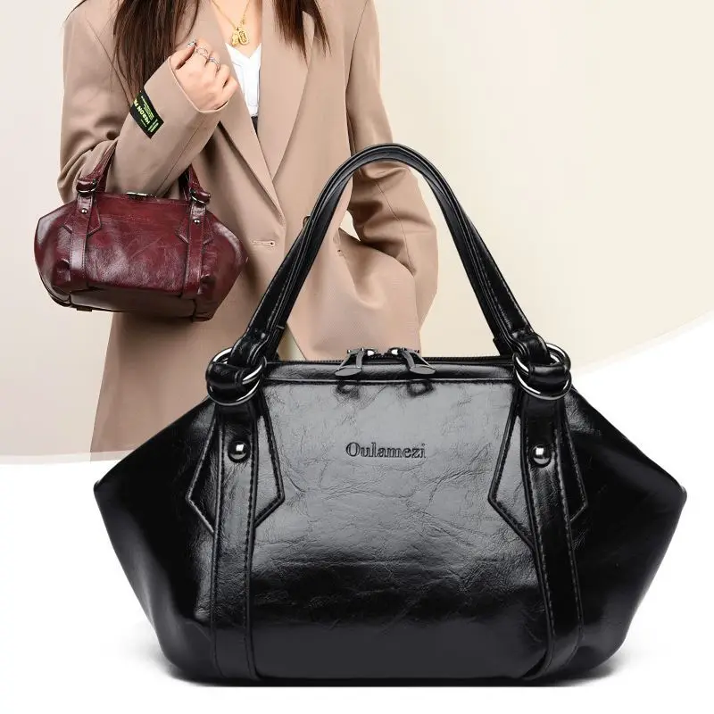 

Large-capacity Handbag New Messenger Bag Women's Bag Portable Shoulder Large Bag Exquisite Leisure Commuting Fashion Simplicity