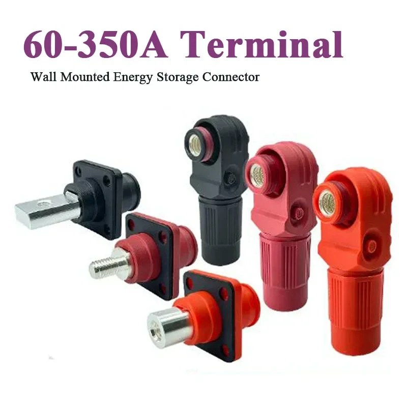 1pc 60A-350A Single Core Power Storage Termianl Block Wall Mounted Power Output Terminals High Current Energy Storage Connector