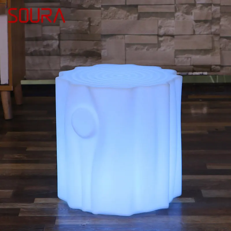 

SOURA Modern Stump Stool Led Creative Luminescence Atmosphere Night Light Waterproof IP65 Decor Restaurant Bar