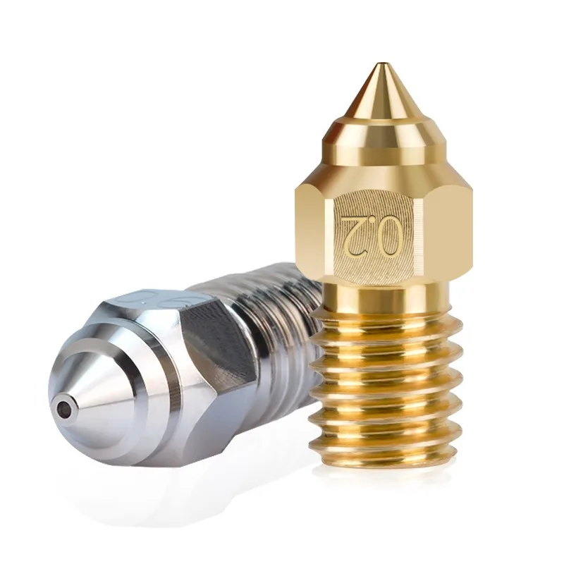 Hardened Steel Brass 3D Printer Nozzle, Compatible with Ender‑7 Ender‑5 Ender‑3 V3 SE 3D Printing Hotend Part