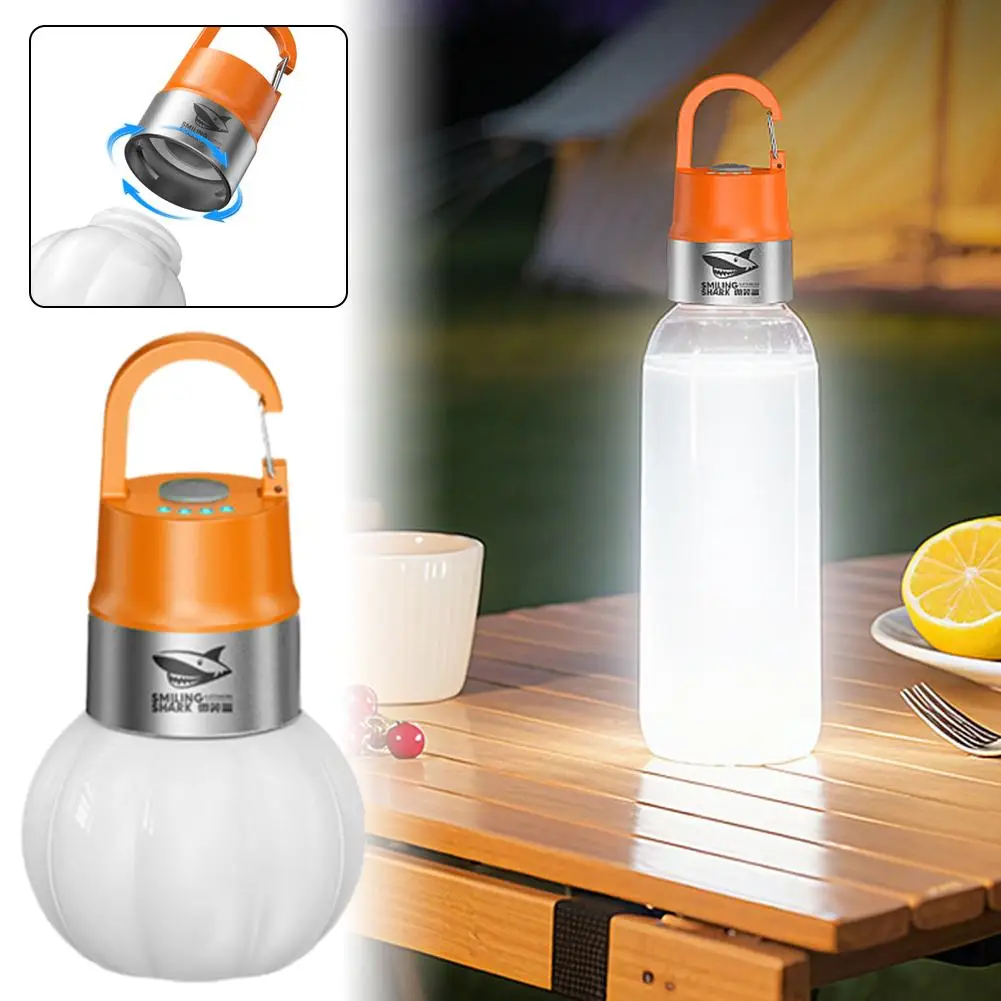 

Multifunctional RGB Lantern Rainproof Rechargeable Bottle Cap Shape Tent Light 10 Modes Outdoor Lamp For Camping Tent Accessory