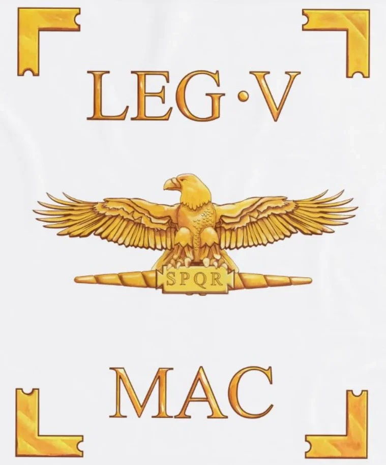 Legio V Macedonica Vexillum - Roman Legion T-Shirt 100% Cotton O-Neck Summer Short Sleeve Casual Mens T-shirt Size S-3XL