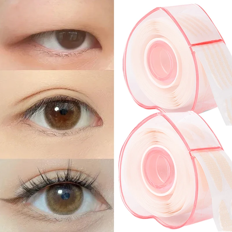 Lasting Lace Eyelid Sticker Double Fold Eyelid Stickers Natural Invisible Beige Stripe Self-adhesive Beauty Eye Tape Makeup Tool