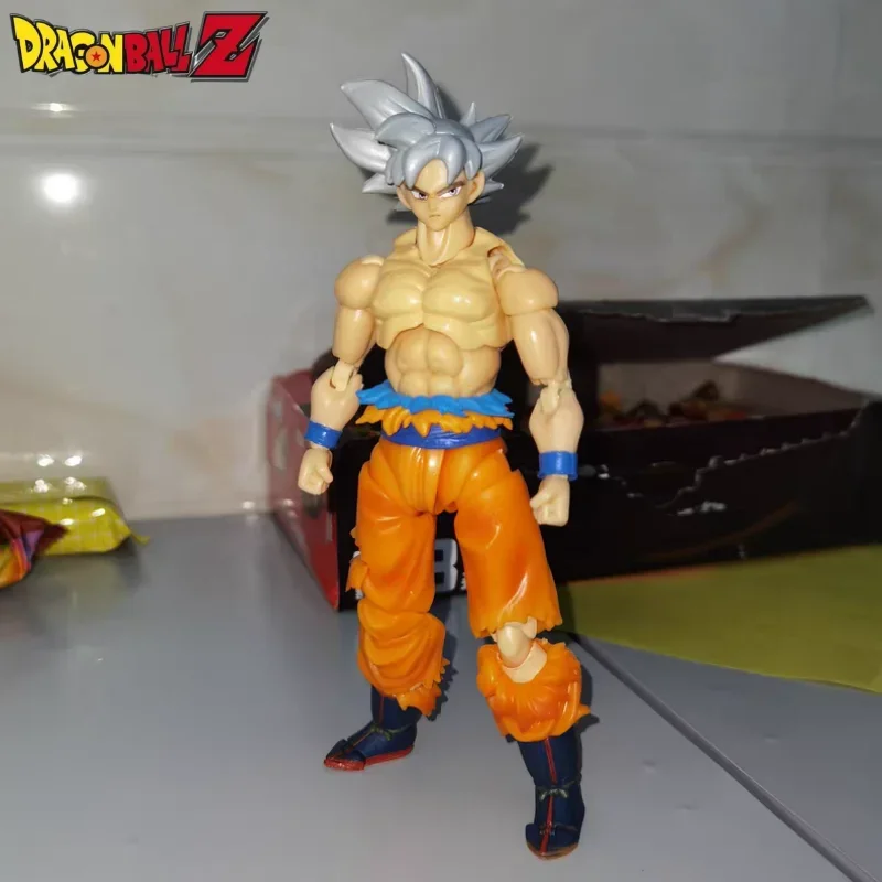 Dragon Ball Z Son Goku Action Figure White Hair Figurine Figuras Anime 16cm Sh Figuarts Collection Manga Model Toy Funny Gifts