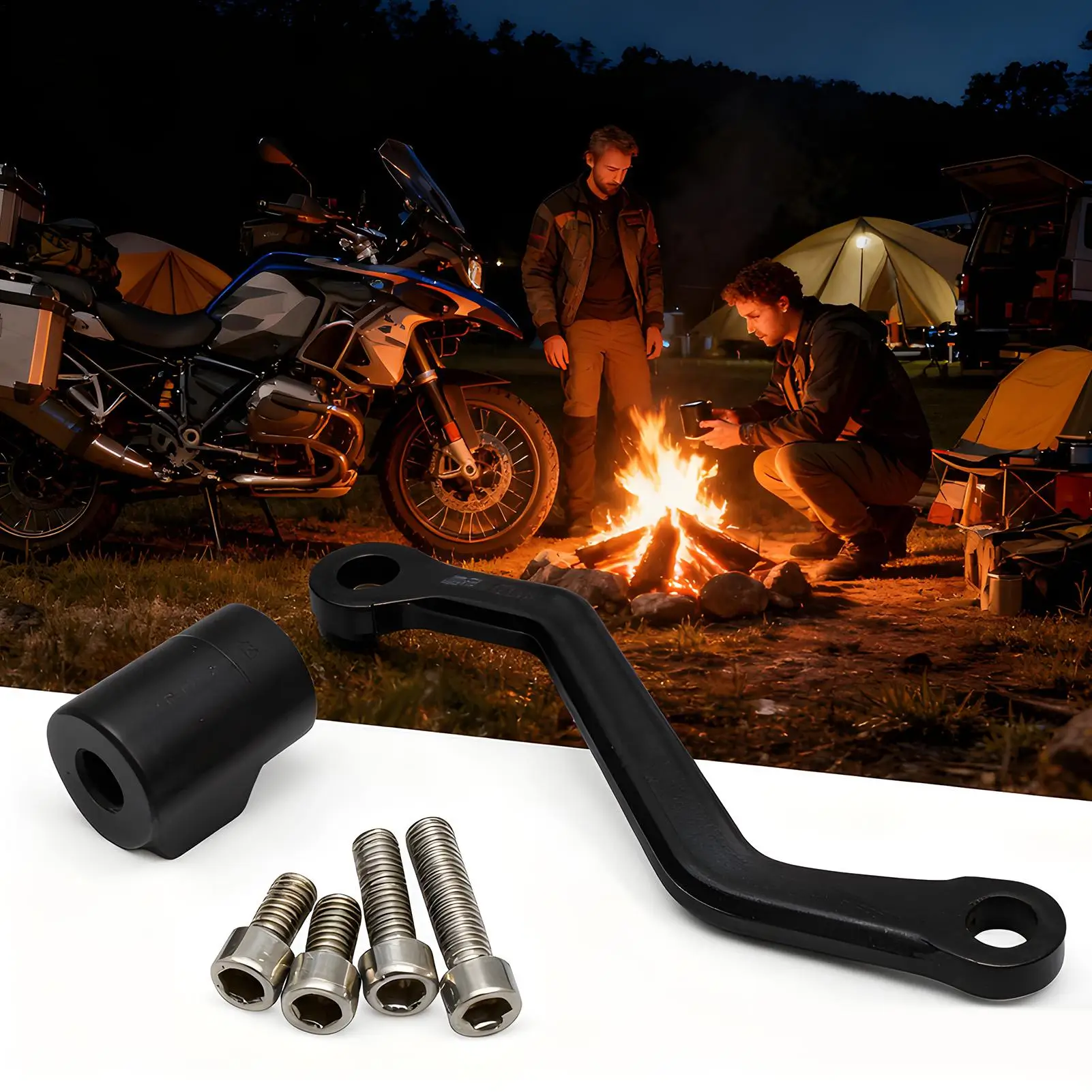 

Motorcycle Brake Reservoir Bracket Quick-Install Metal Brake Reservoir Bracket for Motorcycle Riding for Daily Commutes City