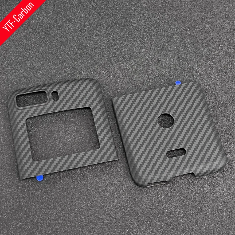 

YTF-carbon Real Carbon fiber Case For Motorola Razr case Aramid fiber Slim design Motorola Razr 5G Anti-fall Phone shell