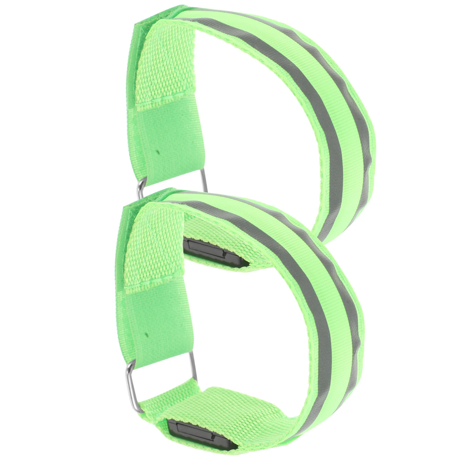 

2Pcs Running Armband LED Light Reflective Safety Strap High Visibility Flash Modes Comfortable Lightweight Band for Night