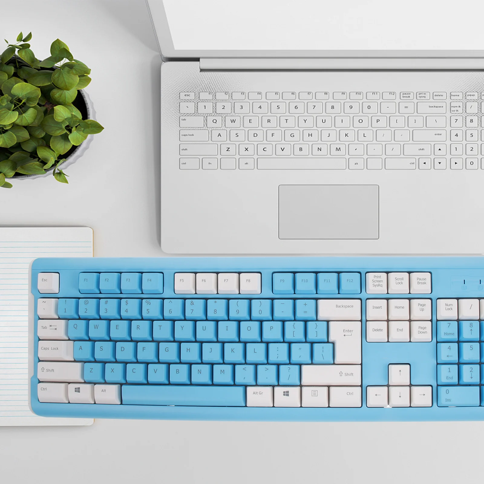 

Heavy Duty Gaming Keyboard Usb Color Matching Design For Computer Game Office Work Mechanical Style Keypad Desktop Computer