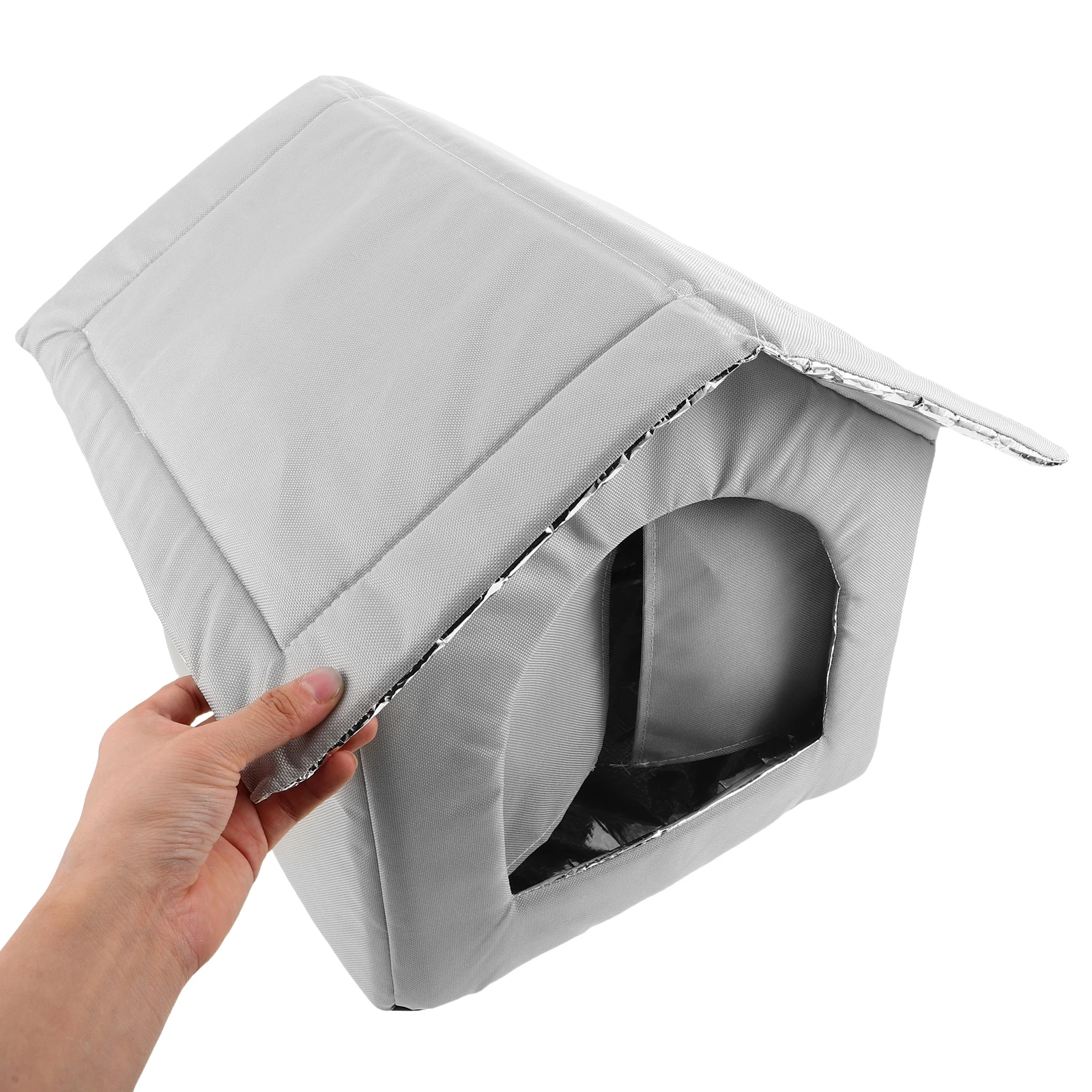 

s Pet Cooling House Cat Air Conditioned Shelter Dog Ice Tent Insulated Portable Outdoor Playhouse Nest Bed Cave Small Pet