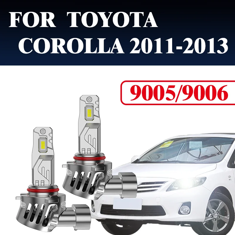 

2PCS 9005 9006 Car Headlights Ultrastrong Penetration No afraid Bad Weathr Raink And Foggy lsFOR TOYOTACOROLLA 2011-2013