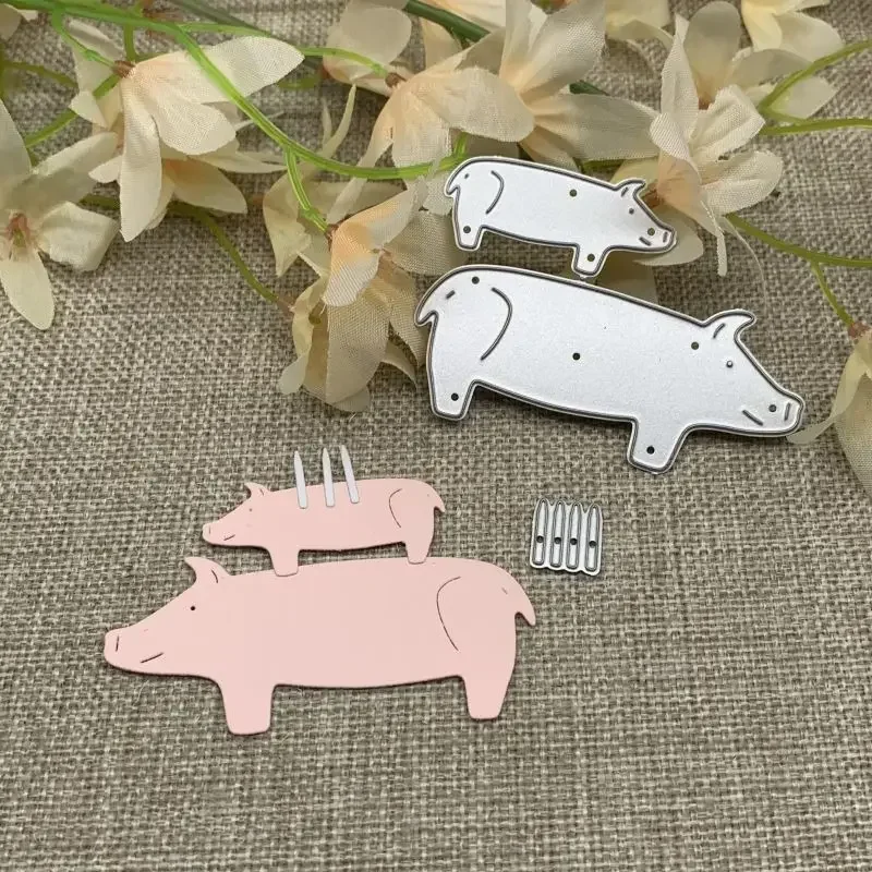 Blessing Candle pig Metal Cutting Dies For DIY Scrapbooking Decorative Embossing Handcraft Die Cutting Template Mold