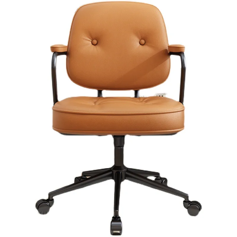 Computer Chair Home Office Chair Lift Swivel Chair Study Comfortable Simple Backrest Seat Bedroom Dormitory Desk Chair