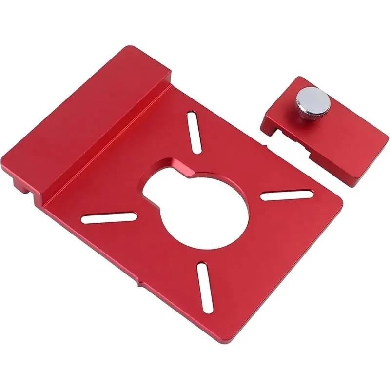 [NEW!A08R】 For Fixed Base Trim Router Adapter Rail With Aluminum Guide Rails Limiter Stop For Most Models