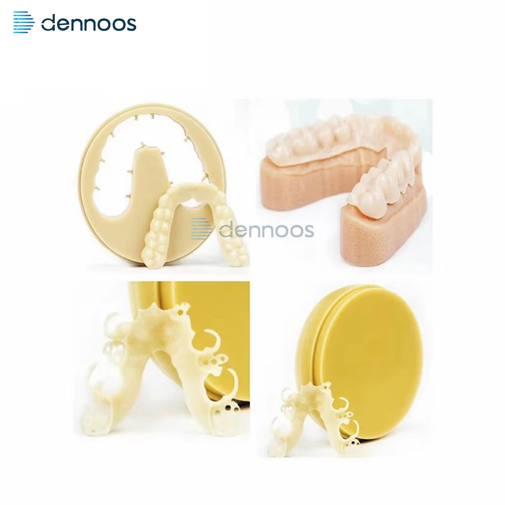 Dental Acetal PMMA Disc 98mm VITA16 BL1/Klar/Rosa Farbe Flexible PMMA Blöcke Dental Labor CAD CAM system Dental Fräsen Blank – Detail 4