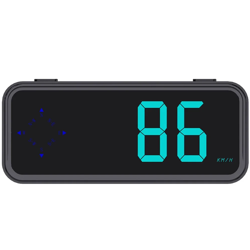 Black Abs Digital Speedometer Car HUD GPS For Compass Speed Measurement Head Up Display Direct Replacement Car Accessories