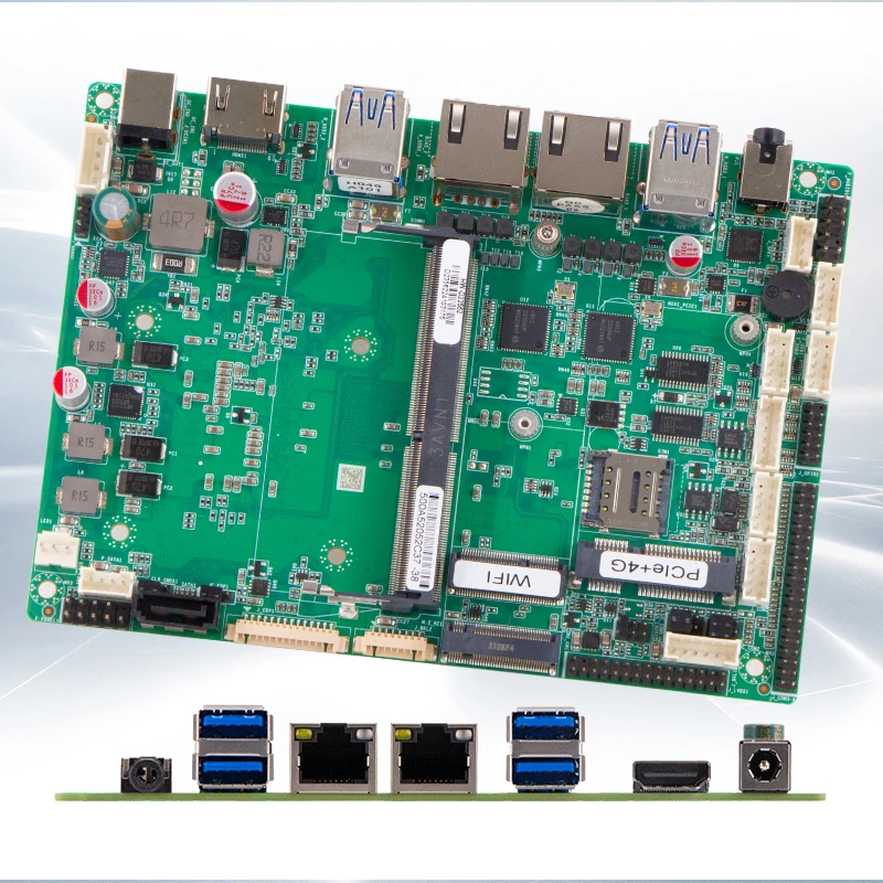 N100 3.5-inch Professional I7-1355U 2*RJ45 4*USB3.0,6*USB2.0  6*COM(2*232/422/485)  Ports DC 12V  Industrial  Motherboard