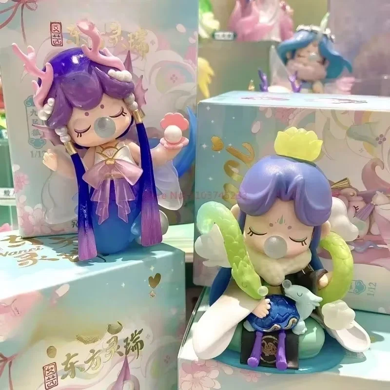 

Hot Original Auspicious Eastern Spirit Beast Action Figures Model Dolls Festival Collectible Figurines Birthday Gift Cute Toys