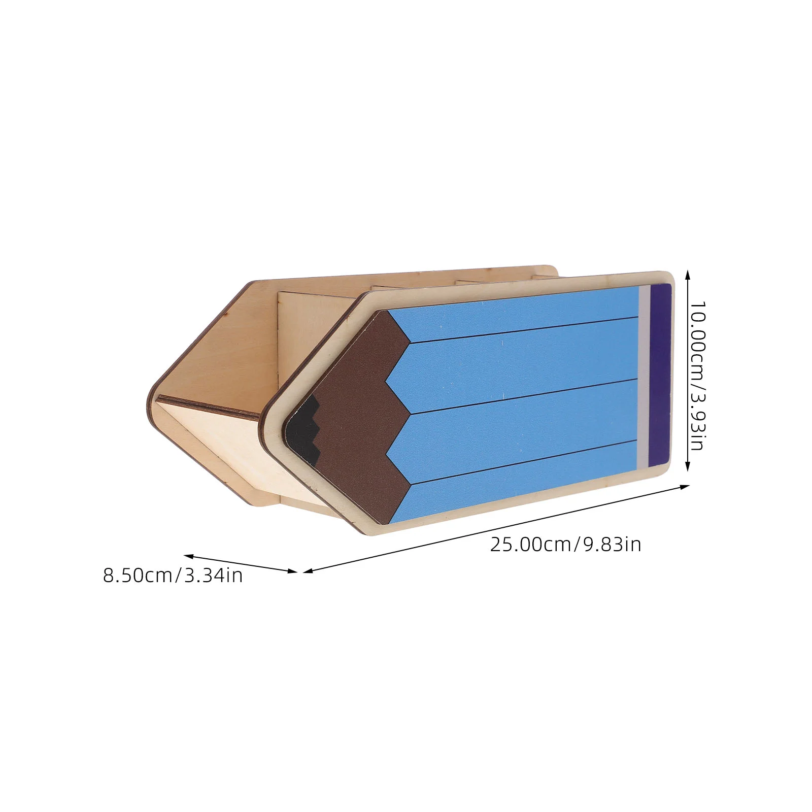 حامل أقلام رصاص خشبي على شكل موزع منظمات مكتبية وإكسسوارات قلم تحديد فرشاة المكياج