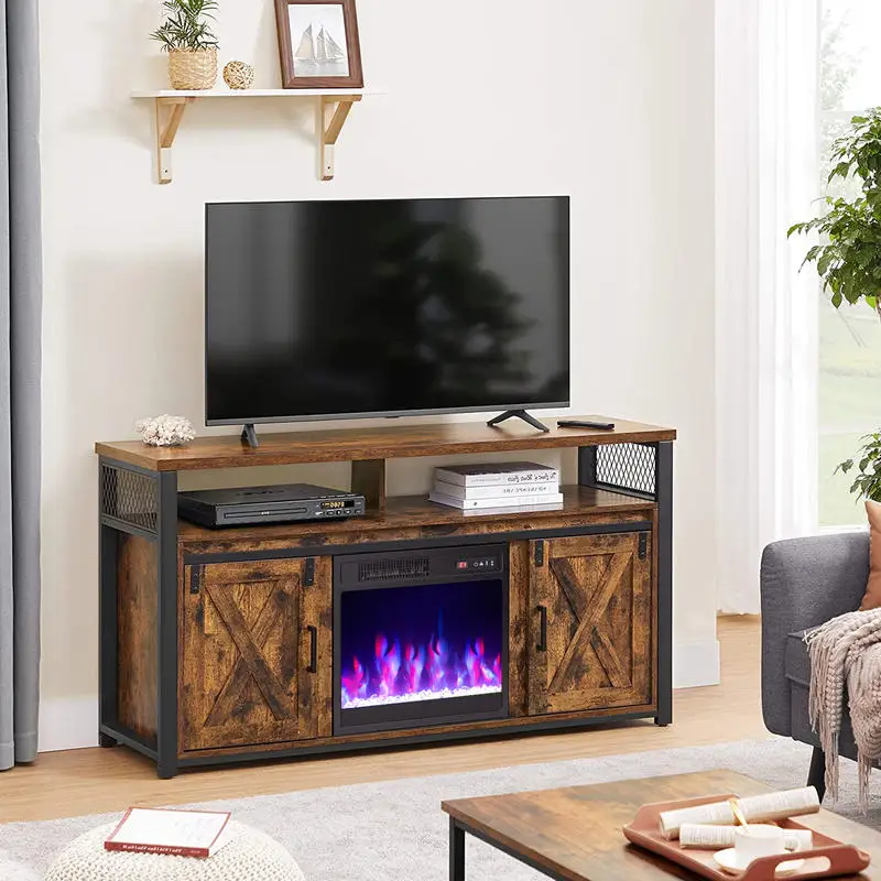 

18 Inch Electric Fireplace Insert Fireplace Heater with Overheat Protection