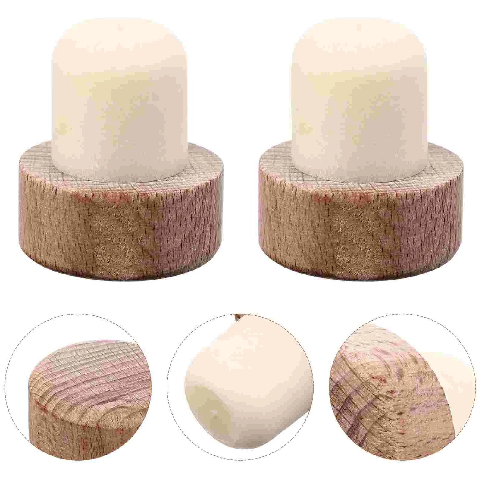 

6 Pcs Wooden Bottle Plugs Sealing Plugs Stopper Bottle Stoppers Stopper Wooden Stopper