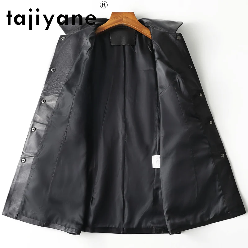 سترة من الجلد الطبيعي من TAJIYANE معاطف نسائية عالية الجودة من جلد الغنم سترات أنيقة من الجلد الحقيقي لخريف 2025 ملابس نسائية 가dechı켓 gio자