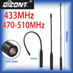 Support custom 2PCS 433MHz soft antenna 400-450MHz 470-510MHz whip antenna omni high gain LORA gateway remote control antenna