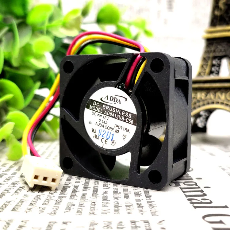 

AD0412UB-C56 4020 4CM 12V 0.14A BALL 3WIRES COOLING FAN