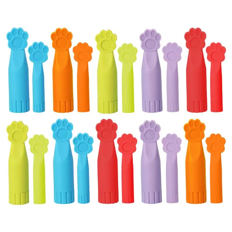 

Needle Point Stoppers 20 Pieces Silicone Needle Caps Soft Tip Needle Point Stoppers Needles Point Protectors For Knitting