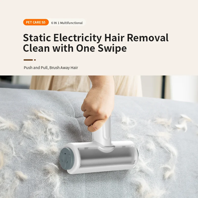 Kit aspirapolvere per toelettatura con spazzola per peli di gatti Smart Dog per animali domestici