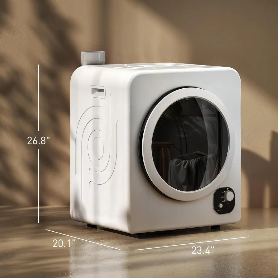 مجفف ملابس محمول 120 فولت، 1300 وات، ماكينة تجفيف غسيل ذات تحميل أمامي مدمج 3.3 متر مكعب. قدم. مع حوض ستانلس ستيل 4 جاف أوتوماتيكي #3