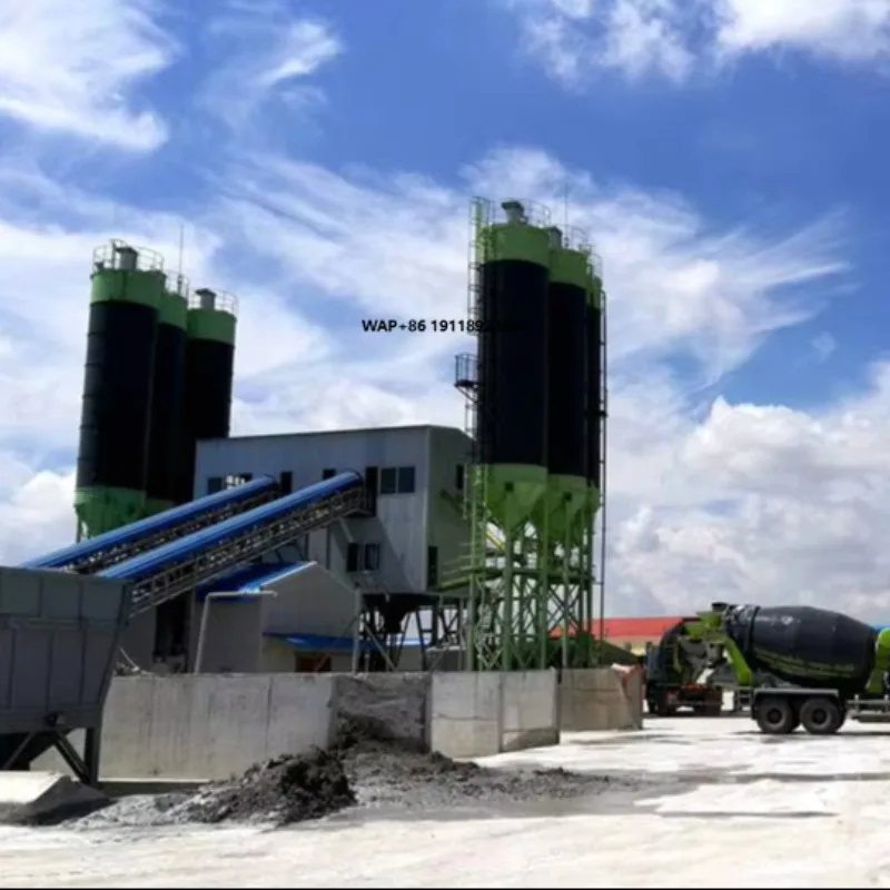China Zoomlion Brand Concrete Machinery Concrete Batching Plants HZS270 Cement Mixing Plant