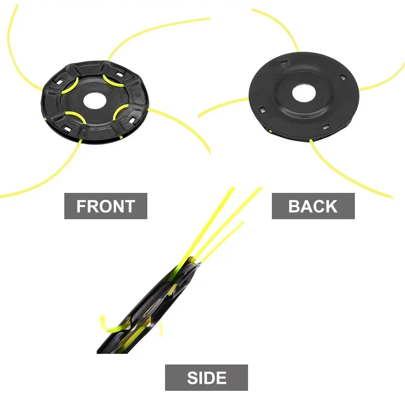 Cabeça universal para cortador de grama, escova para cortador de grama, roda de fio de aço sólido, resistente ao desgaste, jardim, cortador de escova
