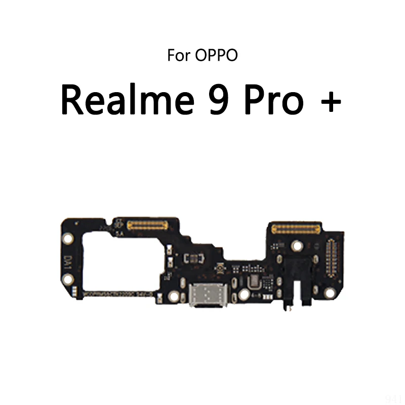 USB Charge Dock Port Socket Jack Connector Flex Cable For OPPO Realme 9 9 Pro + Plus 9i 4G 5G Charging Board Module