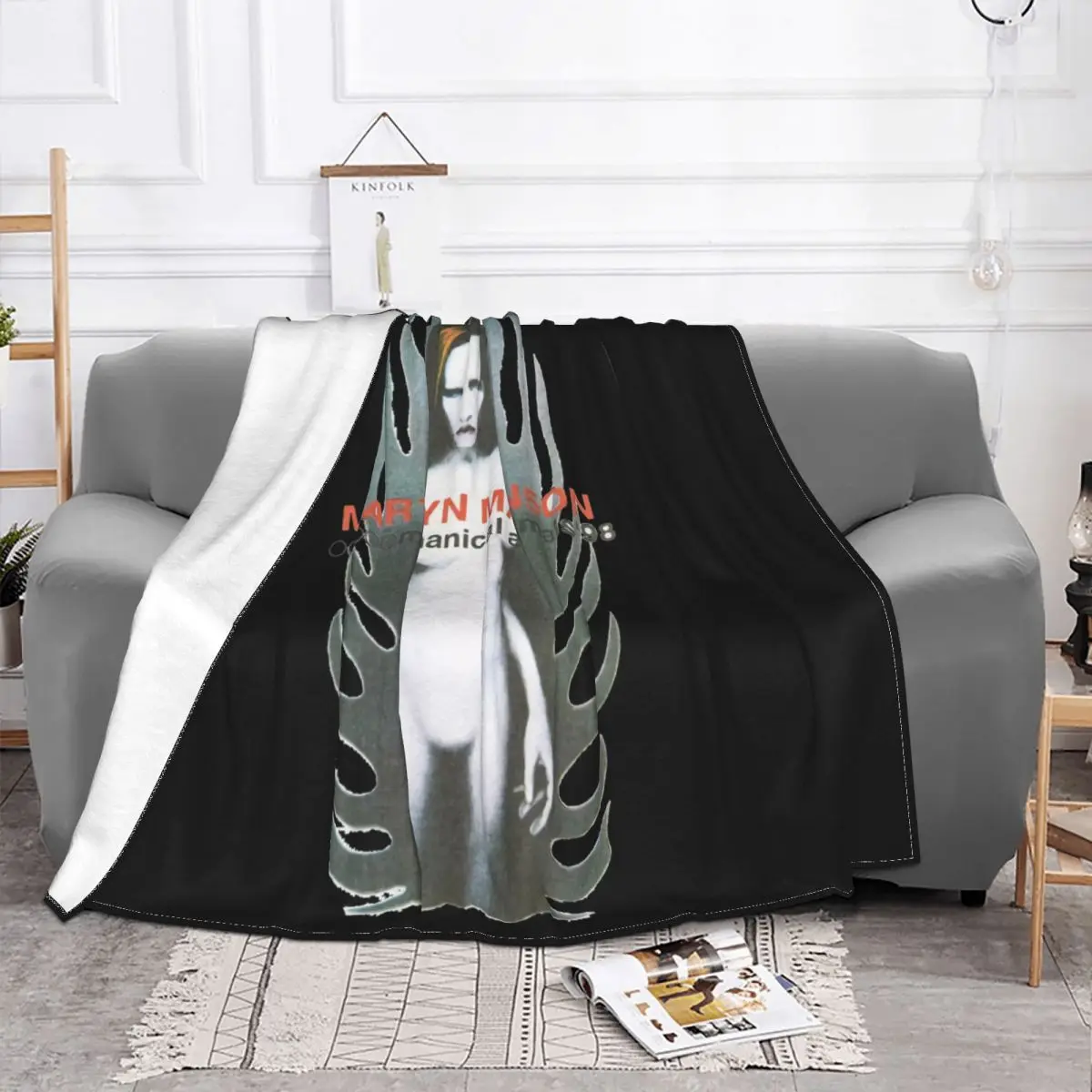 Marilyn Manson Mechanical Animals 2 Home Knee Blanket Quilt For Bed Thin Wadding Blanket Throw Blanket