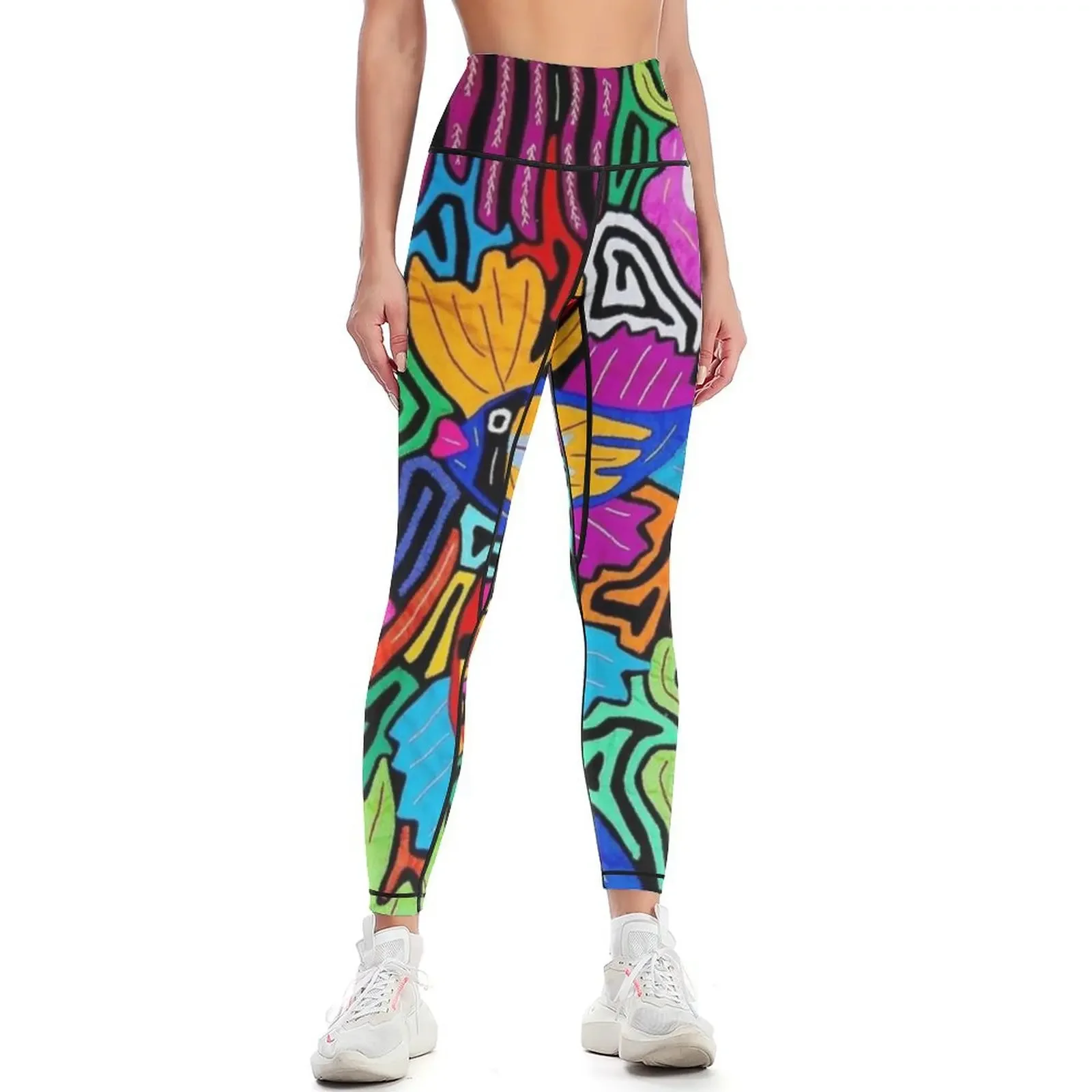 Mola de Panama Leggings conjunto esportivo, roupa esportiva para academia, calças legging femininas, legging sexy para mulheres