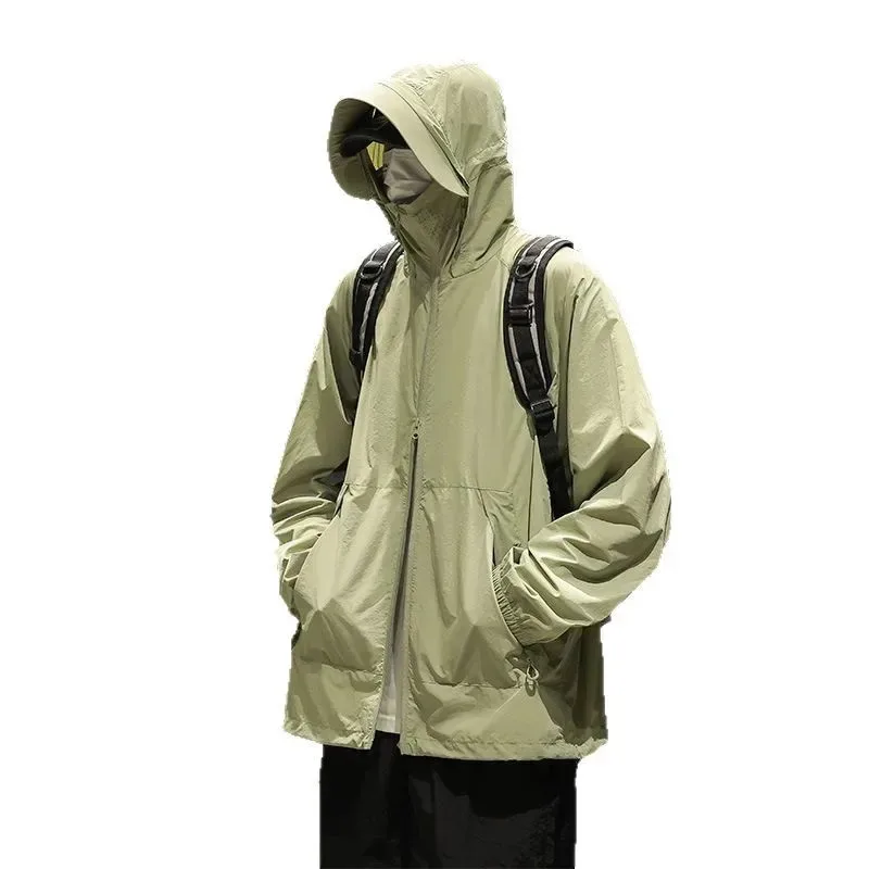 

HELLOMARCEL Top Quality Lightweight Sun Protection Clothing Women Men Breathable UV-Resistant UPF100 Skin Jacket with Hoodie