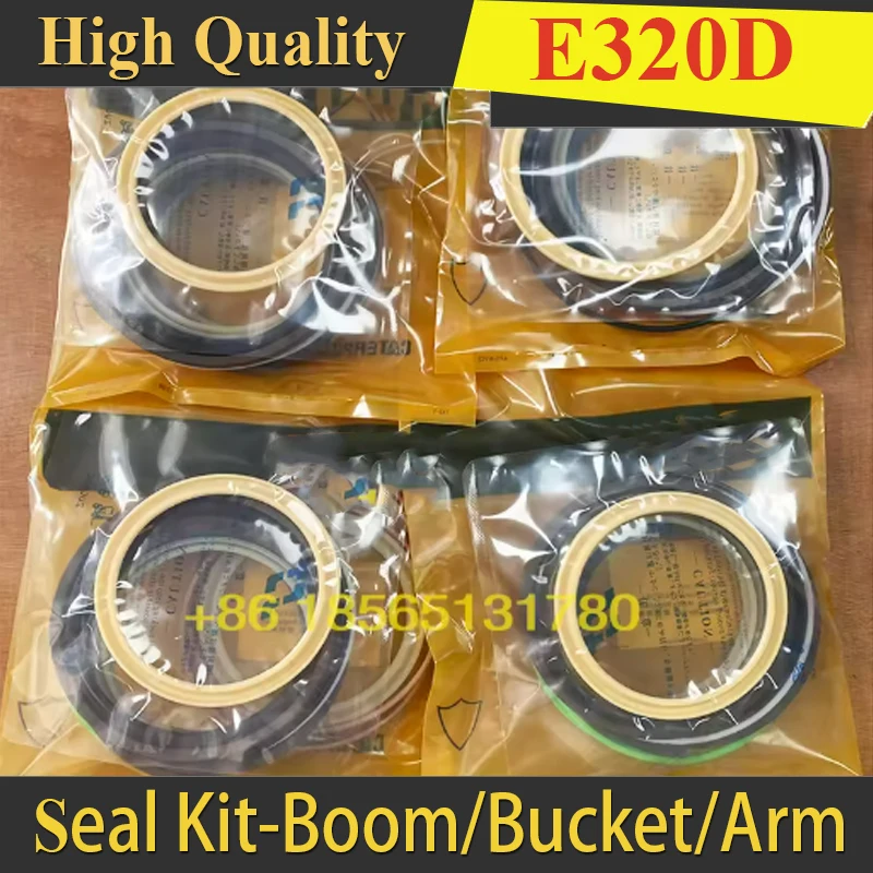 Kit de sello de brazo de cucharón de pluma E320D 320D para excavadora Caterpillar, Kit de reparación de sello de aceite de cilindro hidráulico 247-8878 2478878