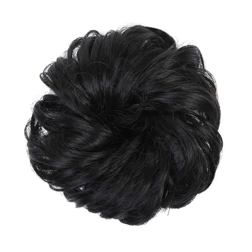 Peluca de moño piezas para mujer, extensión de cabello sintético, elástico, esponjoso, fibra Natural de alta temperatura, desordenado, Tousled Updo, 2 uds.