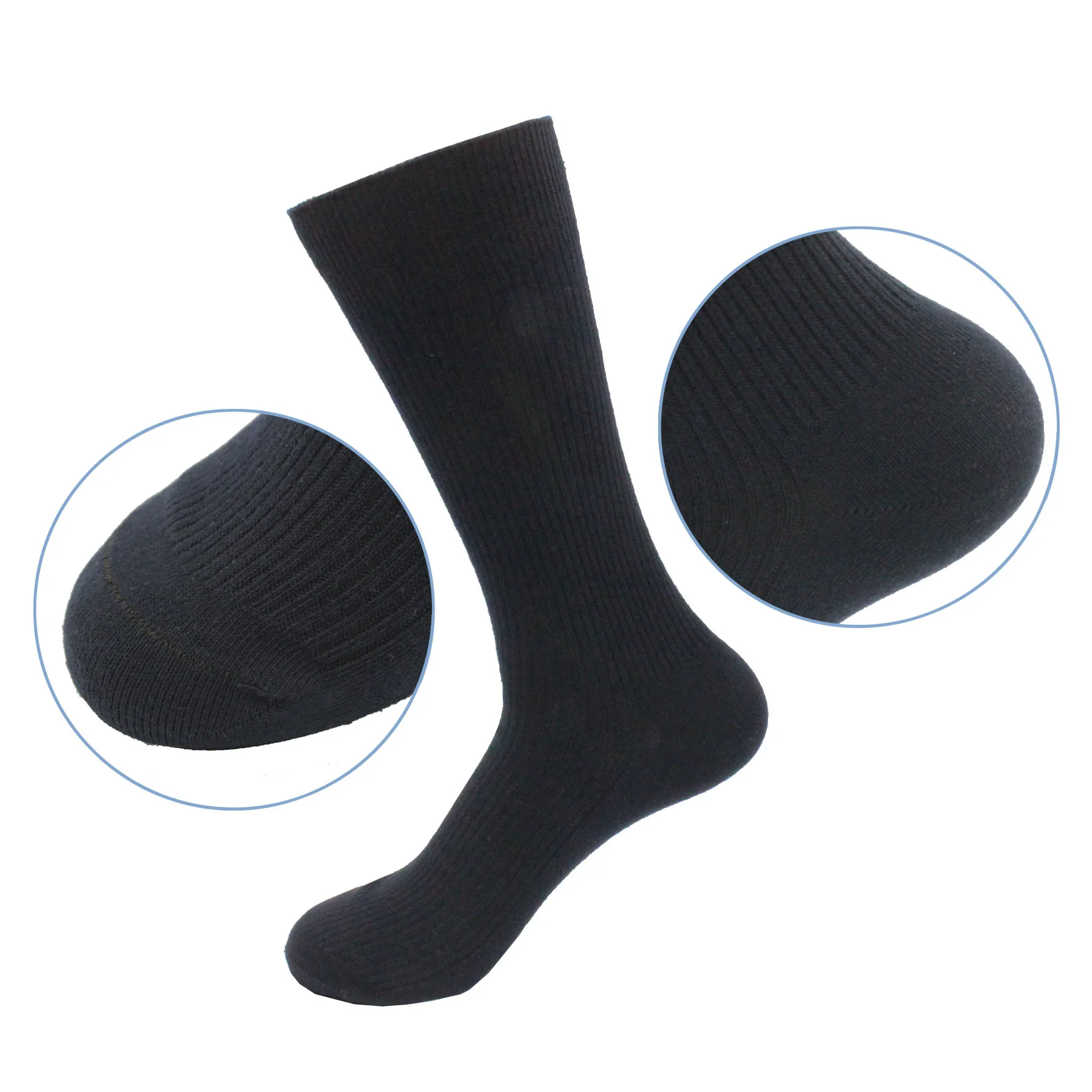 Calcetines 100% algodón para hombre, alta calidad, transpirables, cómodos para las cuatro estaciones, paquete de 3 pares de calcetines largos transpirables para hombre