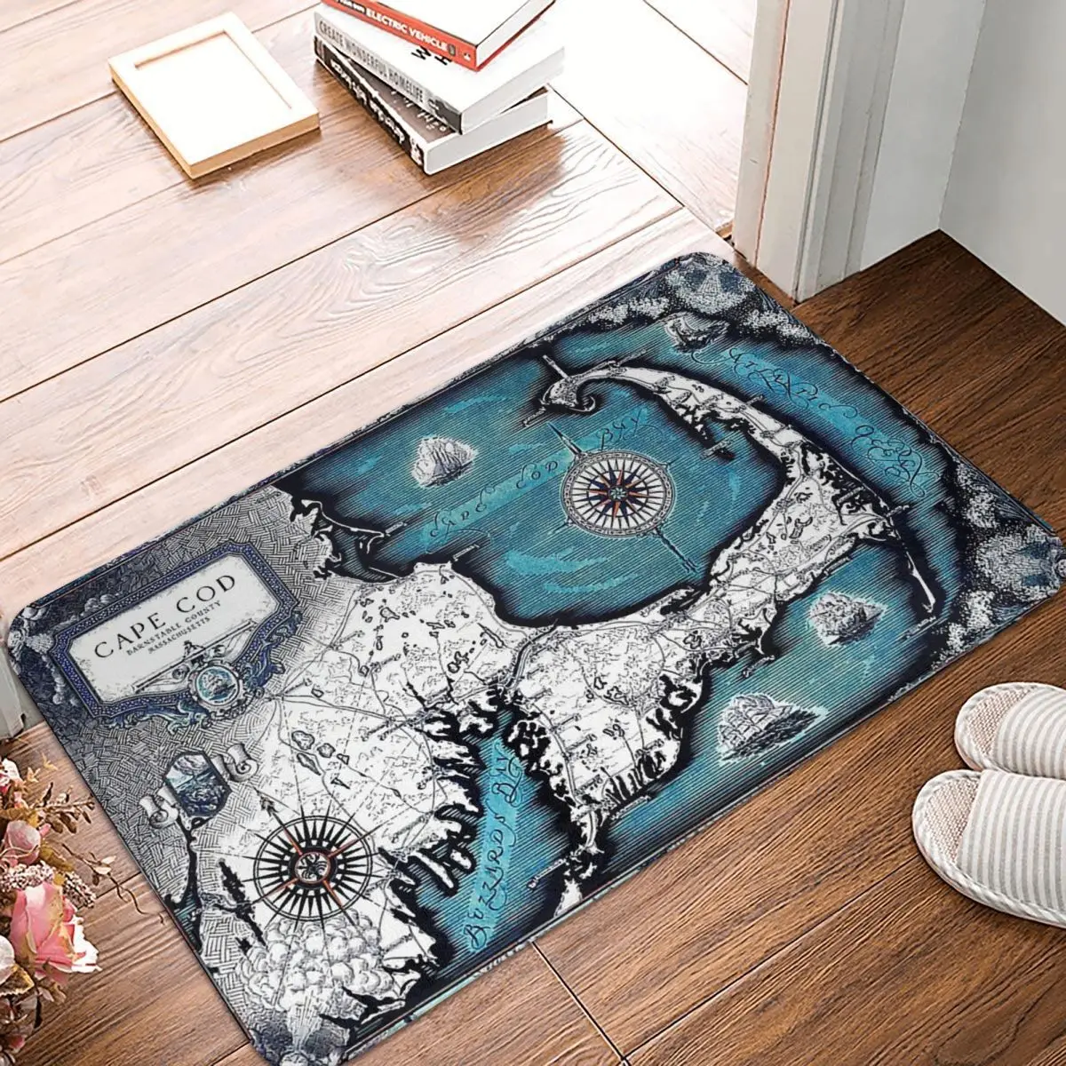 COD Airborne Division Shooting Game Bathroom Mat Map Doormat Living Room Carpet Outdoor Rug Home Decoration