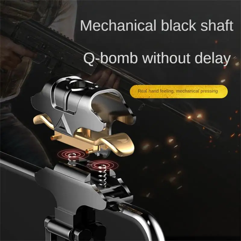 Eat Chicken Artifact Button Universal Black Gold Game Practical Accessories Mobile Gaming Trigger Two-way Keys Zinc Alloy Stable