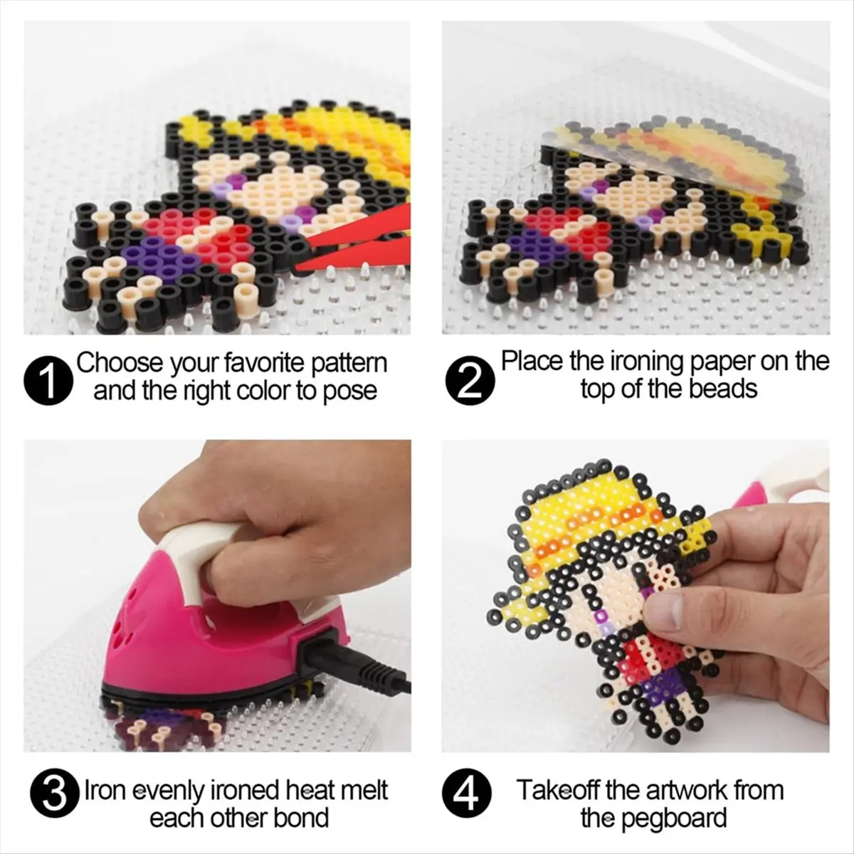 2025 + 20 قطعة كبيرة فيوز الخرز Pegboards مربع البلاستيك حبة لوحات 5 مللي متر واضح فيوز الخرز لوحات البلاستيك ذوبان الخرز لوحات #6