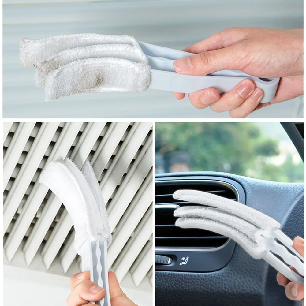 New Duster Washable Household Cleaner Brush Clip Venetian Window Blind Removable