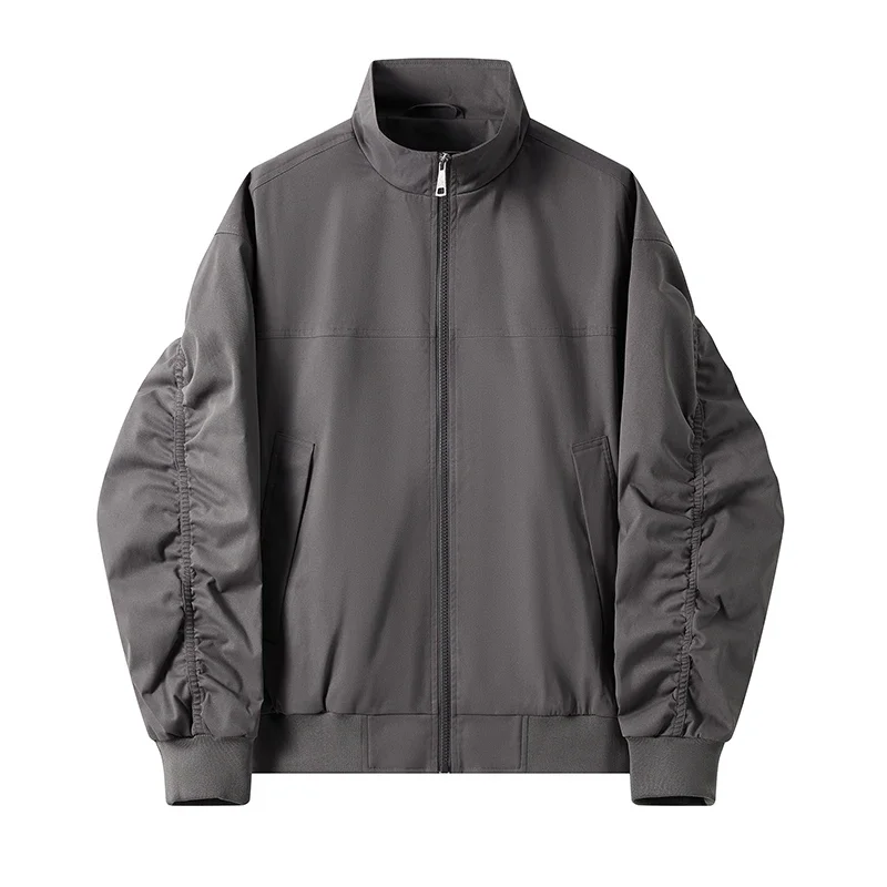 Chaqueta Bomber para hombre, traje de béisbol Retro americano de gran tamaño, abrigo, ropa de calle de marca, chaquetas de aviador para hombre, otoño 2025