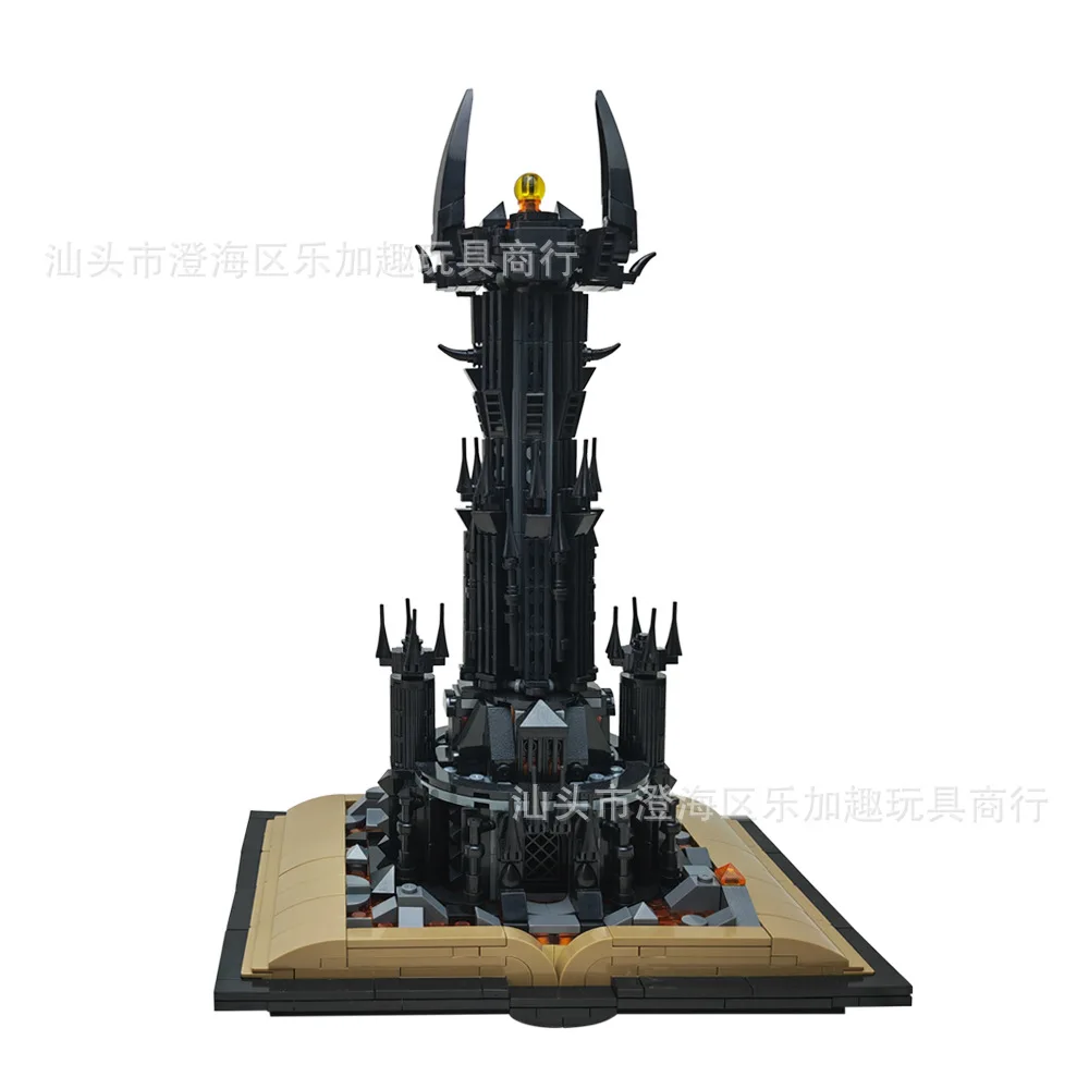 Creative Series Black City Model Science and Education Small Particle Assembly Building Block Toys